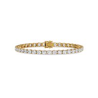 Tennis Bracelet with Horizontal Oval Lab Grown Diamonds 6cts Total Weight