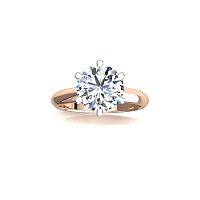 Tribute 2.51ct Round IGI LG Solitaire Diamond Engagement Ring