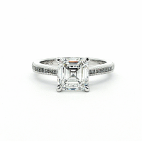 Cathedral Engagement Ring with IGI LG Diamonds 2.09ct Total Weight