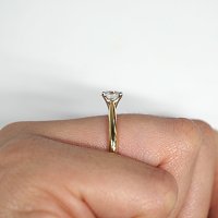 Cathedral Ring with Lab Grown Diamond 0.96ct