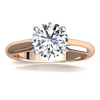 Dalia 1.55ct Round IGI LG Side Stones Diamond Engagement Ring