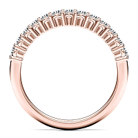 Cara Mid Wedding Ring with Natural Diamonds 0.43ct Total Weight