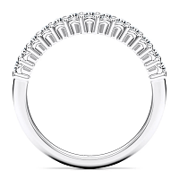 Cara Mid Wedding Ring with Natural Diamonds 0.43ct Total Weight