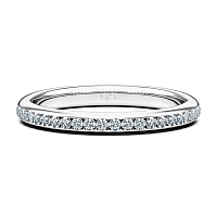 Cathedral Channel Set Wedding Ring with Natural Diamonds 0.19ct Total Weight