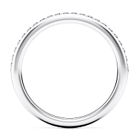 Cathedral Channel Set Wedding Ring with Natural Diamonds 0.19ct Total Weight