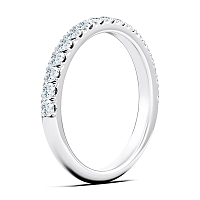Cathedral Natural Diamond Wedding Ring 0.37cts Total Weight