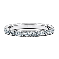Cathedral Natural Diamond Wedding Ring 0.37cts Total Weight