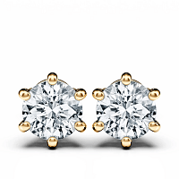 Earrings with 2 Lab Grown Diamonds 2.12cts Total Weight