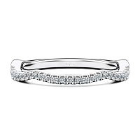 Jana Claw Set Wedding Ring with Natural Diamonds 0.12ct Total Weight