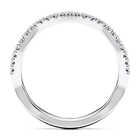 Jana Claw Set Wedding Ring with Natural Diamonds 0.12ct Total Weight