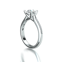 Dalia Side Stones Diamond Engagement Ring