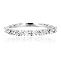 Stacker Ring with Diamond 0.33ct Total Weight