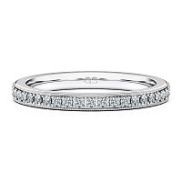 Rene Wedding Ring Milgrain with Diamond 0.19ct Total Weight