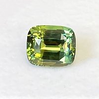 3.19 ct Cushion Green Natural Sapphire