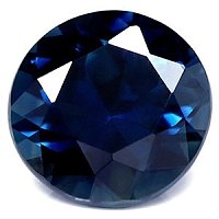 2.66 ct Round Blue Natural Sapphire