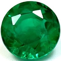 1.66 ct Round Green Natural Emerald