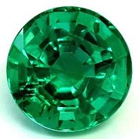 1.91 ct Round Green Natural Emerald