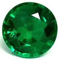 2.50 ct Round Green Natural Emerald
