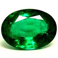 2.82 ct Oval Green Natural Emerald