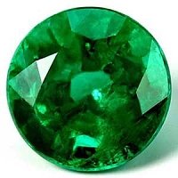 2.10 ct Round Green Natural Emerald
