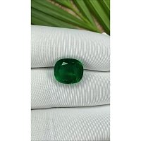 6.37 ct Cushion Green Natural Emerald
