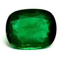 7.43 ct Cushion Green Natural Emerald