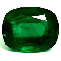 6.05 ct Cushion Green Natural Emerald
