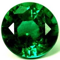 2.35 ct Round Green Natural Emerald