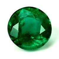 1.86 ct Round Green Natural Emerald