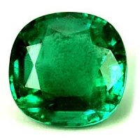 2.57 ct Cushion Green Natural Emerald