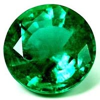 2.54 ct Round Green Natural Emerald