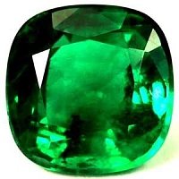 3.29 ct Cushion Green Natural Emerald