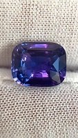 6.14 ct Cushion Purple Natural Sapphire