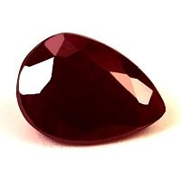 0.93 ct Pear Red Natural Ruby