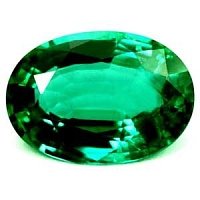 1.66 ct Oval Green Natural Emerald