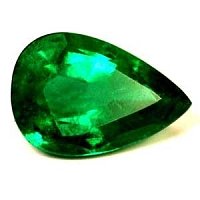 0.90 ct Pear Green Natural Emerald