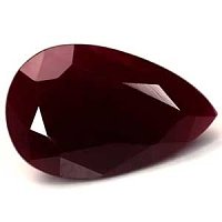 9.01 ct Pear Red Natural Ruby