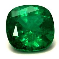 2.36 ct Cushion Green Natural Emerald