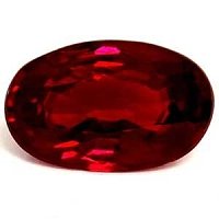 0.59 ct Oval Red Natural Ruby