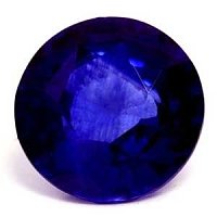 3.01 ct Round Blue Natural Sapphire