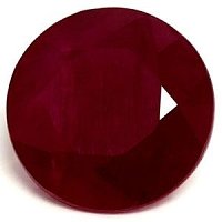 1.97 ct Round Red Natural Ruby