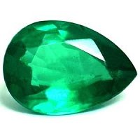 1.05 ct Pear Green Natural Emerald