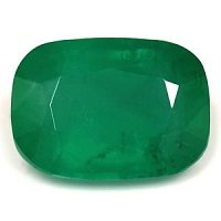 1.54 ct Cushion Green Natural Emerald