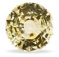 4.31 ct Round Yellow Natural Sapphire