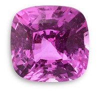3.10 ct Cushion Pink Natural Sapphire