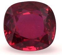 3.36 ct Cushion Red Natural Ruby