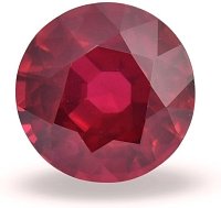 5.08 ct Round Red Natural Ruby