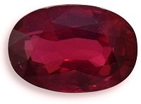 4.48 ct Oval Red Natural Ruby