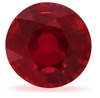 6.06 ct Round Red Natural Ruby