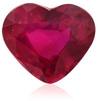 2.52 ct Heart Red Natural Ruby